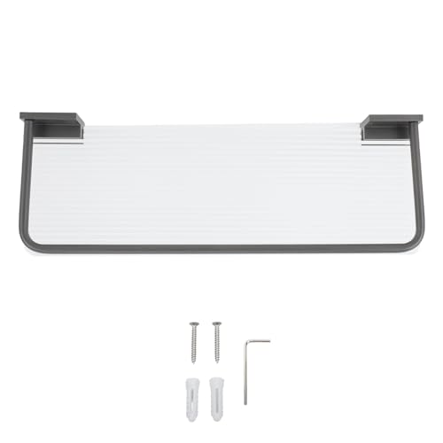Senrusa Schwimmendes Regal Raum Aluminium Acryl Wandmontierte dekorative Lagerregal für Küchenbadezimmer Wohnzimmer Schlafzimmer (Gray) von Senrusa