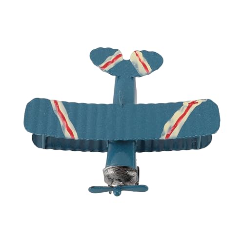 Senrusa Vintage Flugzeugmodell für Eisenkunstebene für Autokuchen -Kuchen -Dekoration Fotografie Requisite (Blue) von Senrusa