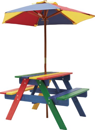 Sens-Line Kinderpicknickset, Holz, Bunt, 54 x 75 x 85 cm von Sens-Line