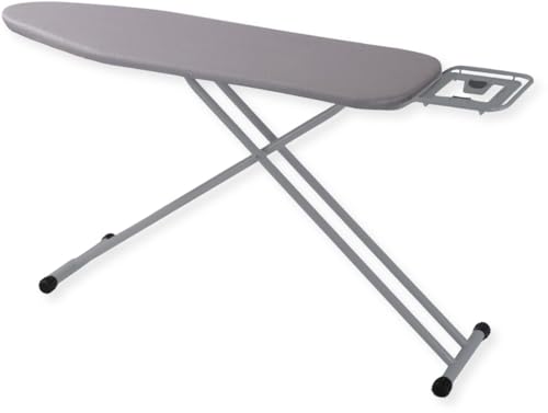 SensaHome Bügelbrett – Klappbarer Bügeltisch mit Bügeleisenständer – 120×38cm – Hellgrau von SensaHome