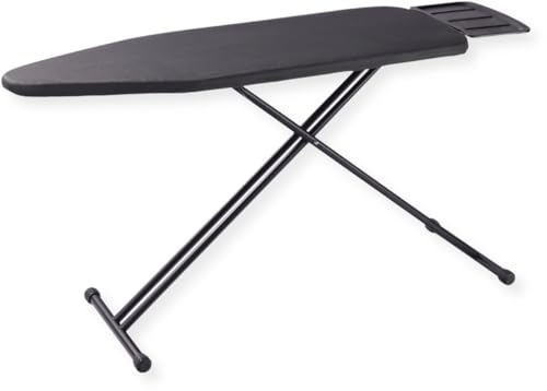 SensaHome Bügelbrett – Klappbarer Bügeltisch mit Dampfgerätehalterung – 110×33cm – Denim Black von SensaHome