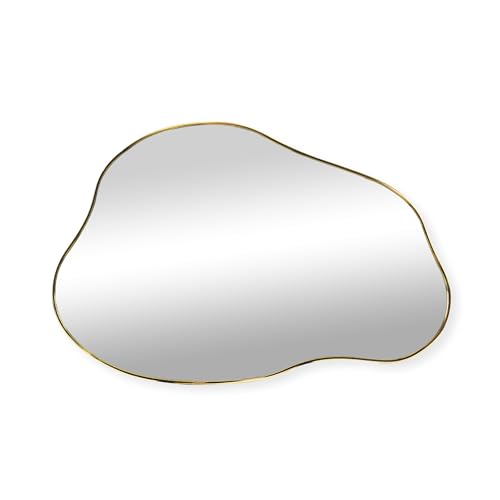 SensaHome Matteo Wandspiegel – Organischer Spiegel – Asymmetrisches Design – 60x40 cm – Gold SensaHome Matteo Wandspiegel – Organischer Spiegel – Asymmetrisches Design – 60x40 cm – Gold von SensaHome