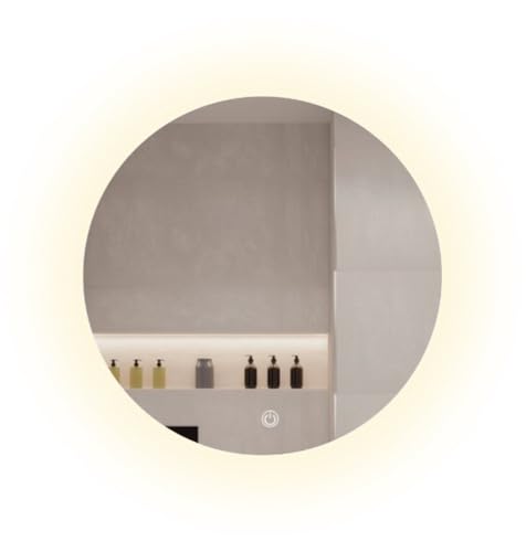 SensaHome – Runder Badezimmerspiegel ohne Rahmen mit LED-Beleuchtung – dimmbar – Wandspiegel – 60 cm von SensaHome