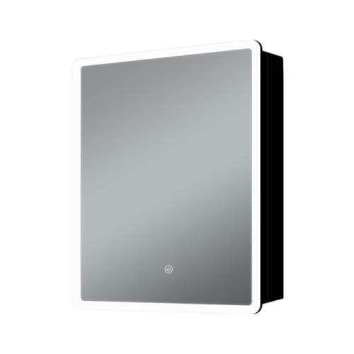 SensaHome Spiegelschrank mit LED-Beleuchtung – Badezimmerschrank – 3 Farben LED – 50 x 70 cm von SensaHome