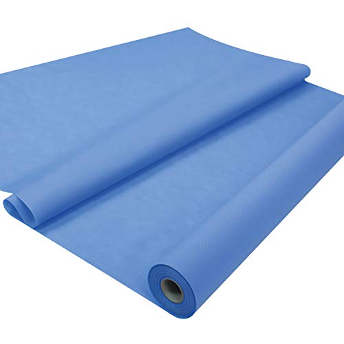 Fachhandel für Vliesstoffe Sensalux Tischdeckenrolle, stoffähnliches Vlies, Oeko-TEX Standard 100 - Klasse I Zertifiziert, 1m x 25m, Hellblau von Sensalux