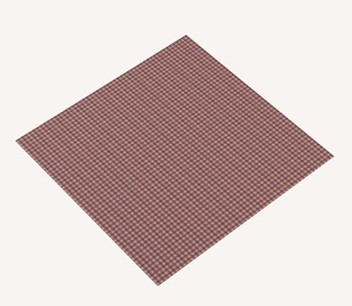 Sensalux Mitteltischdecke aus stoffähnlichem Vlies, Standard 100 by Oeko-TEX®, 1m x 1m, Karomuster, Weiß-Rot von Sensalux