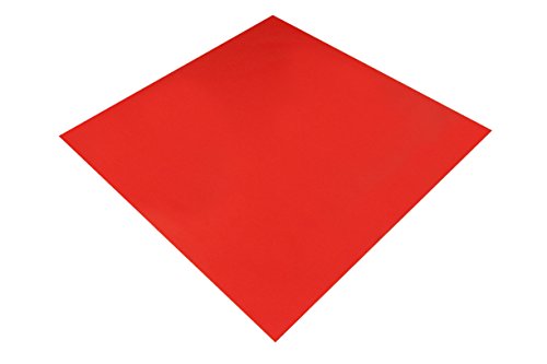 Sensalux Mitteltischdecke aus stoffähnlichem Vlies, Standard 100 by Oeko-TEX®, 1m x 1m, Rot von Sensalux