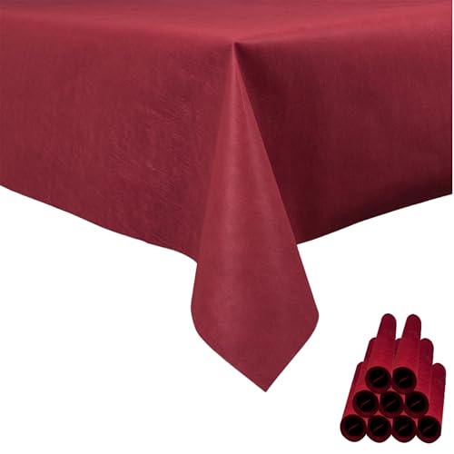 Sensalux Tischdecke, abwaschbar, Vorteilspack, 10 Stück, 1,18m x 2,5m, Bordeaux Sensalux Tischdecke, abwaschbar, Vorteilspack, 10 Stück, 1,18m x 2,5m, Bordeaux von Sensalux