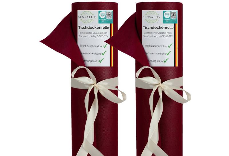 Sensalux Tischdecke Sensalux Tischdeckenrollen-Set, 2 Stück, 1,18m x 10m Bordeaux Sensalux Tischdecke Sensalux Tischdeckenrollen-Set, 2 Stück, 1,18m x 10m Bordeaux von Sensalux