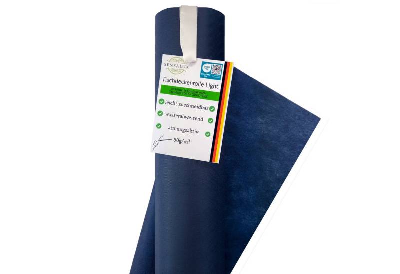 Sensalux Tischdecke Sensalux light Tischdeckenrolle 1,10m x 25m blau Sensalux Tischdecke Sensalux light Tischdeckenrolle 1,10m x 25m blau von Sensalux