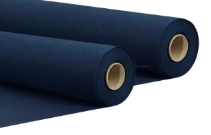 Sensalux Tischdeckenrollen-Set, 2 Stück, stoffähnliches Vlies, Event, Geburtstagsfeier, 1,1m x 25m Blau von Sensalux