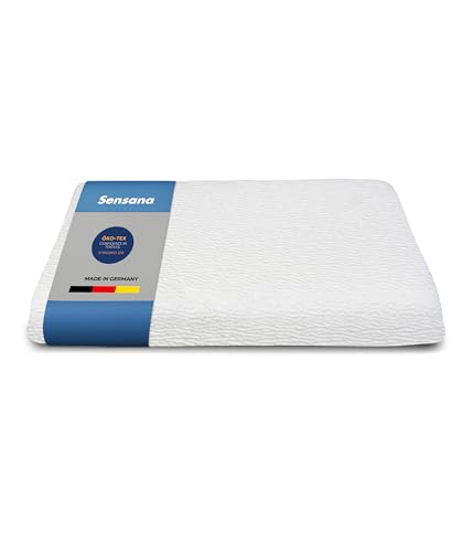 Sensana® Nackenstützkissen Dream – Orthopädisches Kissen aus Aquacell®-Schaum – Ergonomisches Kopfkissen für besseren Schlaf & weniger Nackenschmerzen – Waschbarer Bezug von Sensana