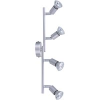 Sensation Spotbalken silber Metall L: ca. 50 cm GU10 4 Brennstellen von Sensation