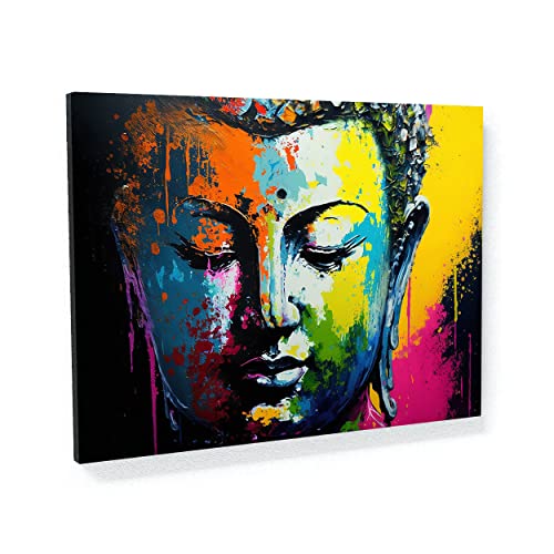 Sense Canvas Buddha-Kunst, abstrakter Buddha 10 Leinwand-Kunst, Heimdekoration, Wandkunstdruck, Poster, Gemälde, groß, 40 x 30 / 1,9 cm von Sense Canvas