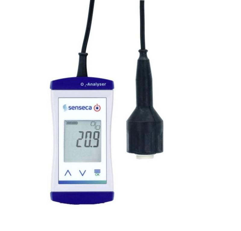Senseca Raumluft-Qualitätssensor ECO 410-35 O₂-Analyser / Sauerstoff-Messgerät 486766, Externer Sensor von Senseca
