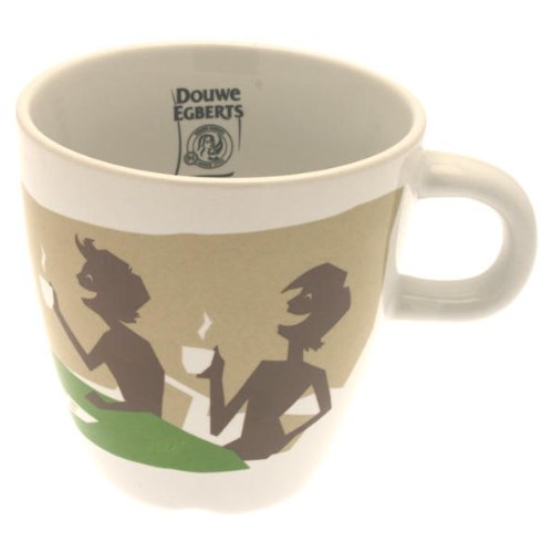 Douwe Egberts Design Tasse Kaffee Becher Kaffeetasse Grün Porzellan 250 ml von ANGEL CITIZ