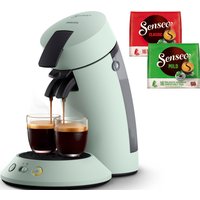 Philips Senseo Kaffeepadmaschine "Original Plus CSA210/20, aus 28% recyceltem Plastik", +2 Kaffeespezialitäten, inkl. Gratis-Zugabe (Wert €5,-UVP) von Philips Senseo
