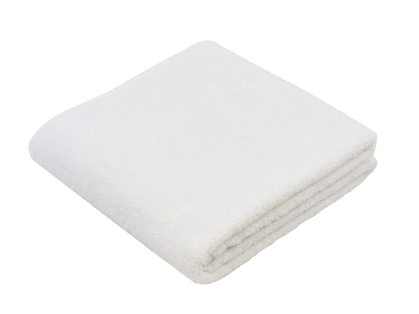 Sensepura Badetuch Badetuch 90x150 weiß aus recycelter Baumwolle, Frottier (1 Badetuch, 1-St), umweltfreundlich, griffig und saugstark von Sensepura