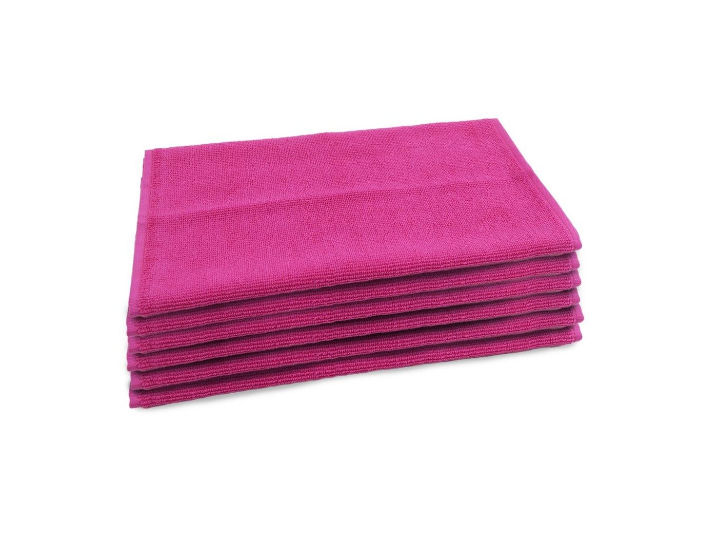 Sensepura Gästehandtuch Gästehandtuch 6 Stück 30x50 cm pink Seiftuch, Baumwolle (6-St), praktisches Accessoire für Ihr Badezimmer von Sensepura