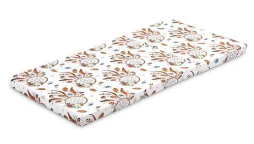 Sensillo Supreme Babymatratze 120 x 60 cm - Reisematratze - Faltbar und kompakt - 5 cm Dicker Polyurethanschaum - Abnehmbarer und waschbarer Baumwollbezug - Transporttasche - Traumfänger von Sensillo