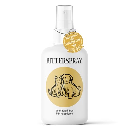 Sensipharm Bitterspray 100ml - Bittertropfen ohne Alkohol für Hunde und Katzen, Anti-Kau und Lecken Spray, Katzen Fernhaltespray Hunde für Möbel, Abwehrspray für Haustiere mit Bitteren Geschmack Sensipharm Bitterspray 100ml - Bittertropfen ohne Alkohol für Hunde und Katzen, Anti-Kau und Lecken Spray, Katzen Fernhaltespray Hunde für Möbel, Abwehrspray für Haustiere mit Bitteren Geschmack von Sensipharm