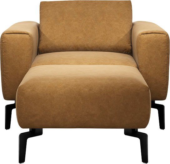 Sensoo Sessel Cosy1 (Spar-Set, bestehend aus Sessel und Hocker), verstellbare Sitzhärte, Sitzposition, Sitzhöhe von Sensoo