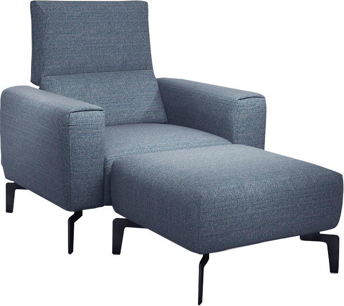 Sensoo Sessel Cosy1 (Spar-Set, bestehend aus Sessel und Hocker), verstellbare Sitzhärte, Sitzposition, Sitzhöhe von Sensoo