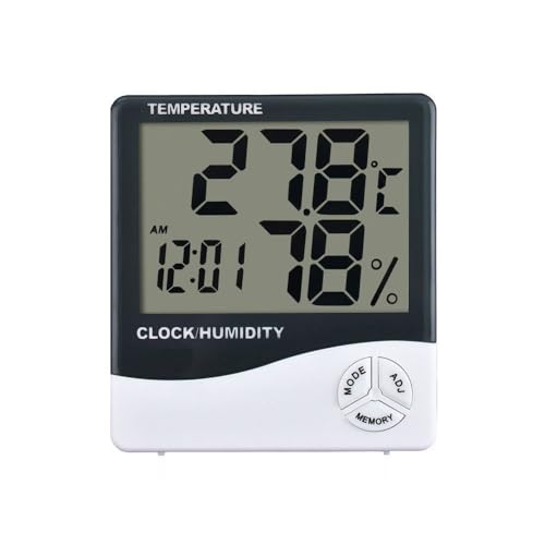 Digitaler Luftfeuchtigkeits- und Temperaturhygrometer Mini - Blau von Sensorshop24