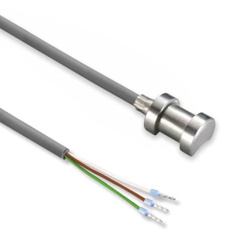 SENSORSHOP24 Rohranlegefühler mit Silikon Leitung Temperaturfühler für Heizung und Rohr Anlegefühler Temperatur Sensor Fühler inklusive Spannband (DS18B20-Sensor / 3 Leiter / 2 Meter) von Sensorshop24