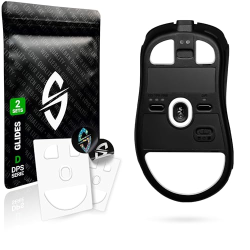 SensoryBoost DPS Glides (2er Set) für BenQ Zowie EC CW, EC1 CW, EC2 CW, EC3 CW - Ultra Schnell, Abgerundet, Niedrige Reibung, Langlebig - Ersatz-Mausfüße, Skates - Gaming Maus Upgrade Zubehör von SensoryBoost