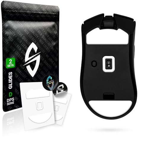 SensoryBoost DPS Glides (2er Set) für Razer Deathadder V3 Hyperspeed - Ultra Schnell, Abgerundet, Niedrige Reibung, Hochwertig, Langlebig - Ersatz-Mausfüße, Skates - Gaming Maus Upgrade Zubehör von SensoryBoost