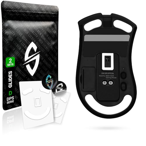 SensoryBoost DPS Glides (2er Set) für Razer DeathAdder V2 Pro - Ultra Schnell, Abgerundet, Niedrige Reibung, Hochwertig, Langlebig - Ersatz-Mausfüße, Skates - Gaming Maus Upgrade Zubehör von SensoryBoost