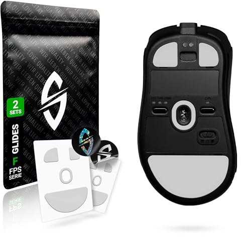 SensoryBoost FPS 2.0 Glides (2er Set) für BenQ Zowie EC CW, EC1-CW, EC2 CW, EC3 CW - Ultra Sanft, Mehr Kontrolle, Self-Polishing, Hochwertig, Langlebig - Ersatz-Mausfüße, Skates - Gaming Maus Zubehör von SensoryBoost