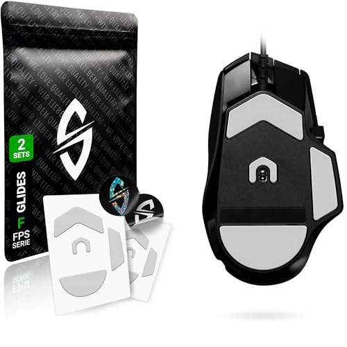 SensoryBoost FPS 2.0 Glides (2er Set) für Logitech G502 X Kabel Version - Ultra Sanft, Mehr Kontrolle, Self-Polishing, Hochwertig, Langlebig - Ersatz-Mausfüße, Skates - Gaming Maus Upgrade Zubehör von SensoryBoost