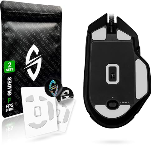 SensoryBoost FPS 2.0 Glides (2er Set) für Razer Basilisk V3 - Ultra Sanft, Mehr Kontrolle, Self-Polishing, Hochwertig, Langlebig - Ersatz-Mausfüße, Skates - Gaming Maus Upgrade Zubehör von SensoryBoost
