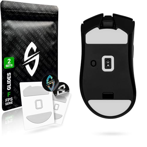 SensoryBoost FPS 2.0 Glides (2er Set) für Razer Deathadder V3 Hyperspeed - Ultra Sanft, Mehr Kontrolle, Self-Polishing, Hochwertig, Langlebig - Ersatz-Mausfüße, Skates - Gaming Maus Upgrade Zubehör von SensoryBoost