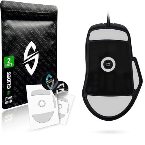 SensoryBoost FPS 2.0 Glides (2er Set) für Roccat Kone XP, PRO - Ultra Sanft, Mehr Kontrolle, Self-Polishing, Hochwertig, Langlebig - Ersatz-Mausfüße, Skates - Gaming Maus Upgrade Zubehör von SensoryBoost