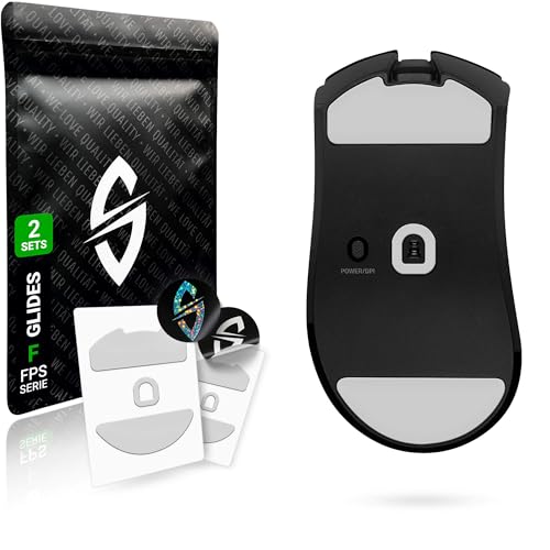 SensoryBoost FPS 2.0 Glides (2er Set) kompatibel mit Razer Deathadder V4 PRO - Ultra Sanft, Mehr Kontrolle, Self-Polishing, Hochwertig, Langlebig - Ersatz-Mausfüße, Skates - Gaming Maus Zubehör von SensoryBoost