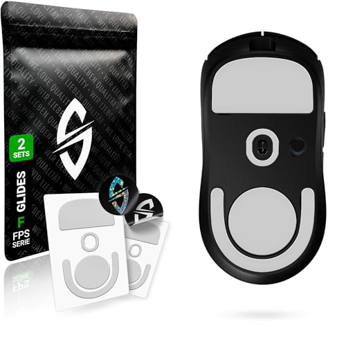 SensoryBoost FPS 2.0 Glides (2er Set) für Logitech G PRO X Superlight 2 - Ultra Sanft, Mehr Kontrolle, Self-Polishing, Hochwertig, Langlebig - Ersatz-Mausfüße, Skates - Gaming Maus Upgrade Zubehör von SensoryBoost