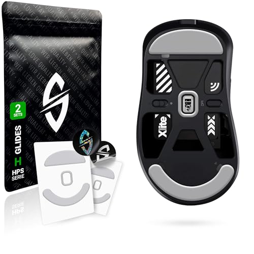 SensoryBoost HPS Glides (2er Set) für Pulsar Xlite V1 / V2 / V3 / V4 / Wireless – Perfekte Balance aus Speed & Kontrolle – Sanft, Abgerundet & Langlebig – PTFE Ersatz-Mausfüße, Skates von SensoryBoost
