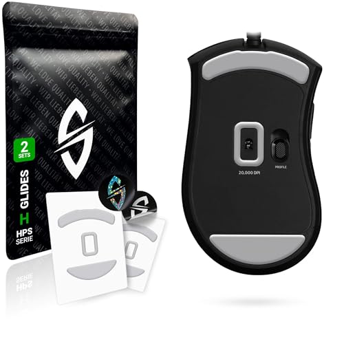 SensoryBoost HPS Glides (2er Set) für Razer Deathadder V2 – Perfekte Balance aus Speed & Kontrolle – Sanft, Abgerundet & Langlebig – Ersatz-Mausfüße, Skates – Gaming Maus Upgrade von SensoryBoost