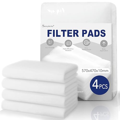 Filtermatte 4er-Pack 47x57cm,Filtermatten luftfiltermatte,10mm Vlies-Filtermatte,Geeignet für Hausbelüftung, Abzugshauben und Klimageräte Filtermatte 4er-Pack 47x57cm,Filtermatten luftfiltermatte,10mm Vlies-Filtermatte,Geeignet für Hausbelüftung, Abzugshauben und Klimageräte von Sensylectra