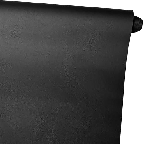 Sensylectra Weiches Kunstleder Matte,Wasserdichtes PU-Leder,Kunstleder Meterware Für Nähen,Taschen, Möbel, DIY-handgefertigte Projekte,140 * 30cm (Schwarz) von Sensylectra