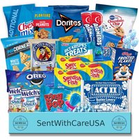 Blue Snacks - Snackbox Blau | Aus Der Blauen Geschenkbox Geschenkideen College Care Paket Geschenke Für Ihn Für Sie Blauer Snack-Korb von SentWithCareUSA
