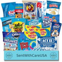 Blue Snacks - Snackbox Blau | Aus Der Blauen Geschenkbox Geschenkideen College Care Paket Geschenke Für Ihn Für Sie Blauer Snack-Korb von SentWithCareUSA