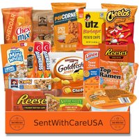 Orange Geschenkbox | Sie Froh Sein Sommer Snack Box Care Paket Geschenke Korb Für Rote Köpfe, Themed von SentWithCareUSA