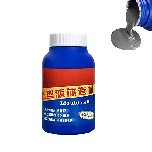 Flüssige Dichtungsmasse, wasserdichte Polyurethan-Beschichtung, selbstklebende Polyurethan-Leckschutzbeschichtung, wasserdichte Flüssigfolie zur Reparatur und Abdichtung von Rissen (Grau) von Sentechx