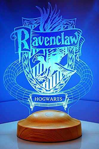 Sentidos 3D Led-Nachtlicht Geschenke Lampe Jungen Kind Kinder Geburtstagsgeschenke Schreibtischlampe Schlafzimmer Taufgeschenk (Ravenclaw) von Sentidos