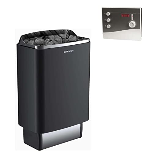 Sentiotec 190 E 9 kW finnischer Saunaofen Set inklusive Saunasteuerung K2-Next von Sentiotec