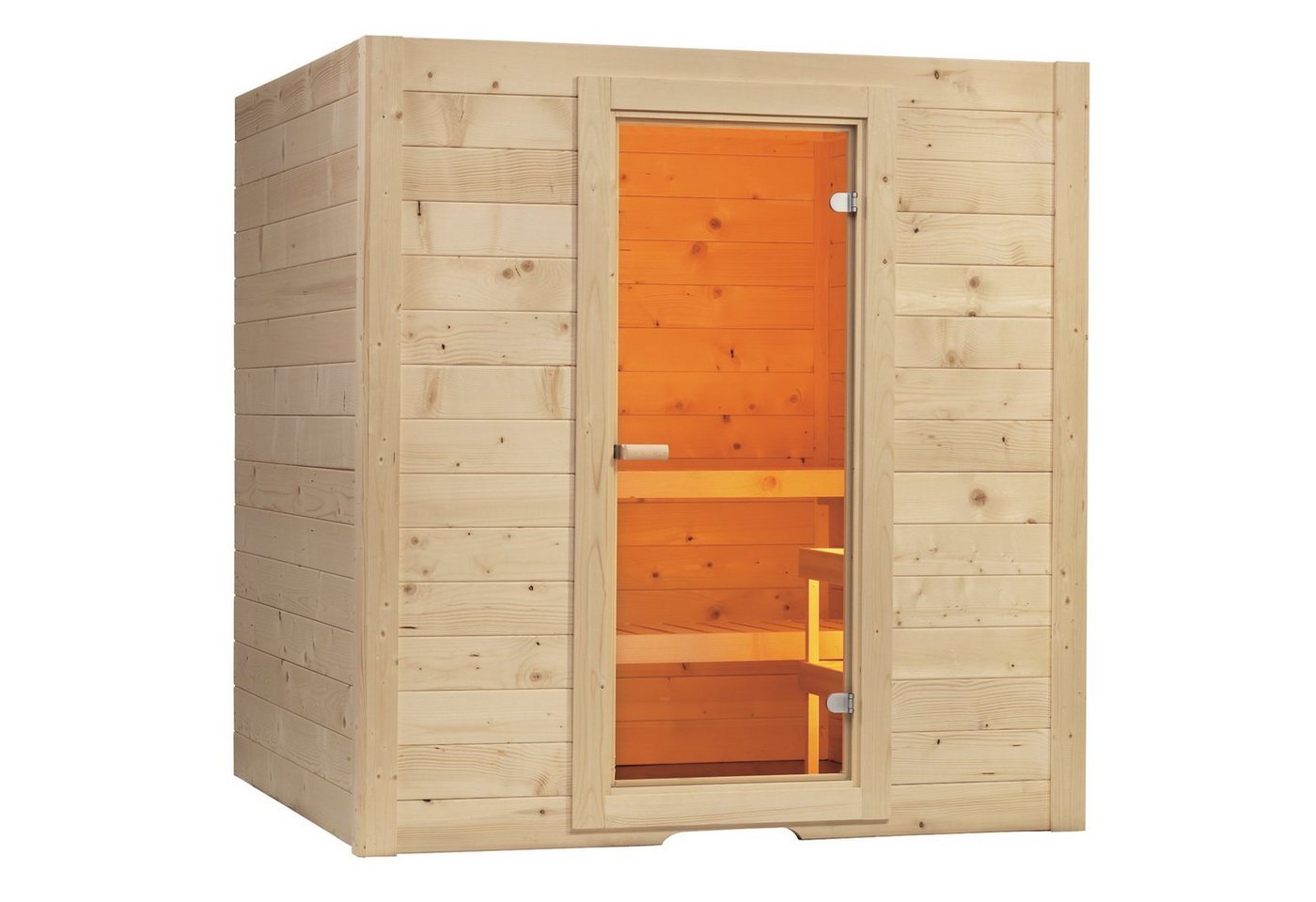 Sentiotec Sauna Sentiotec Basic Large Massivsauna aus Fichte Saunakabine ca. von Sentiotec